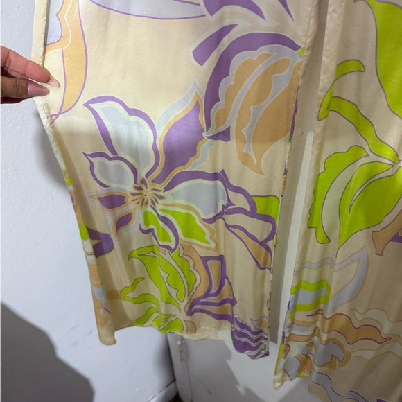 ZARA PRINTED PALAZZO TROUSERS HIGH WAIST XXL - Picture 6 of 11